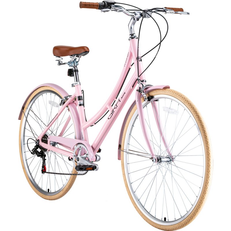 Ozone 500 Women's Gira Prestigio Elite City Hybrid 700c Comfort Bike Light Pink - Women's Bikes at Academy Sports