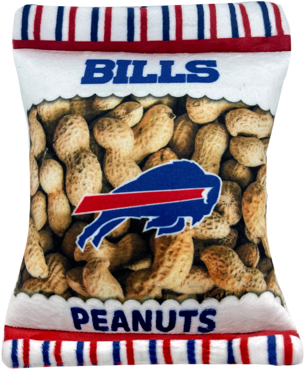 Pets First Buffalo Bills Peanut Bag Dog Toy