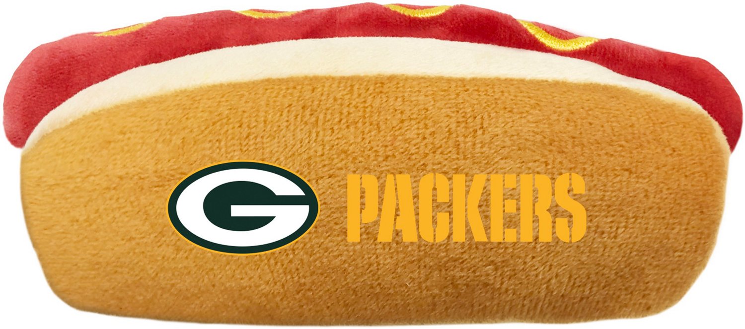 Pets First Green Bay Packers Hot Dog Toy