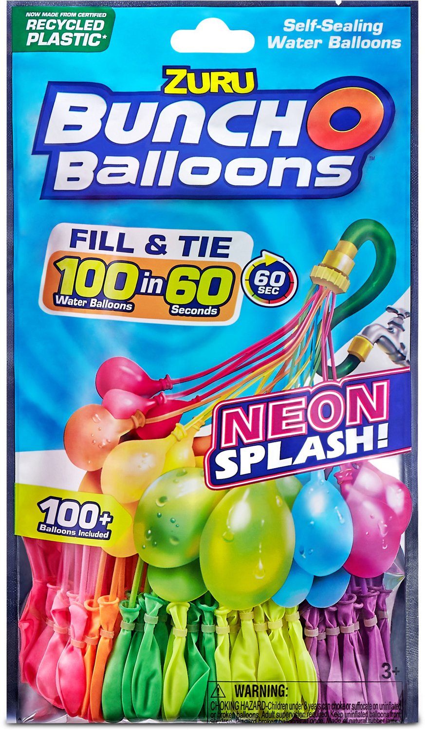 ZURU Neon Splash Bunch O Balloons 3Pack Academy