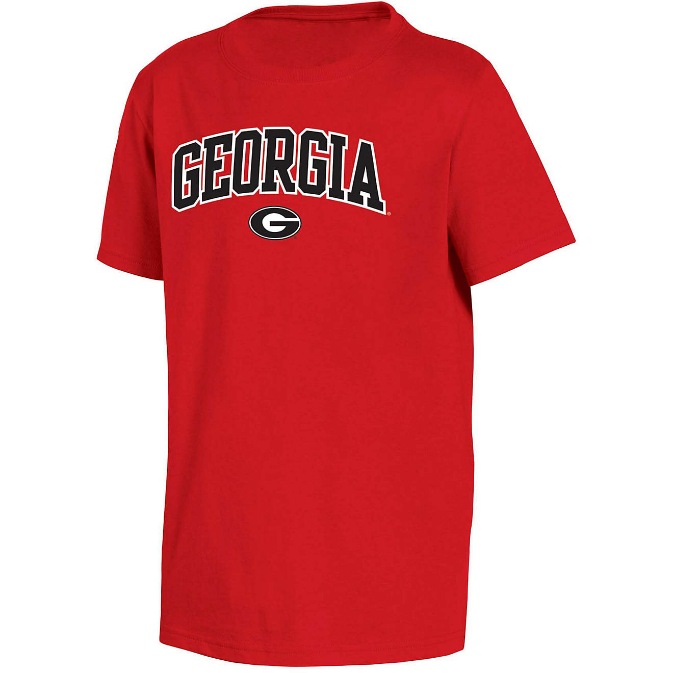 Champion Boys' University of Georgia Team Arch Short Sleeve T-shirt                                                              - view number 1
