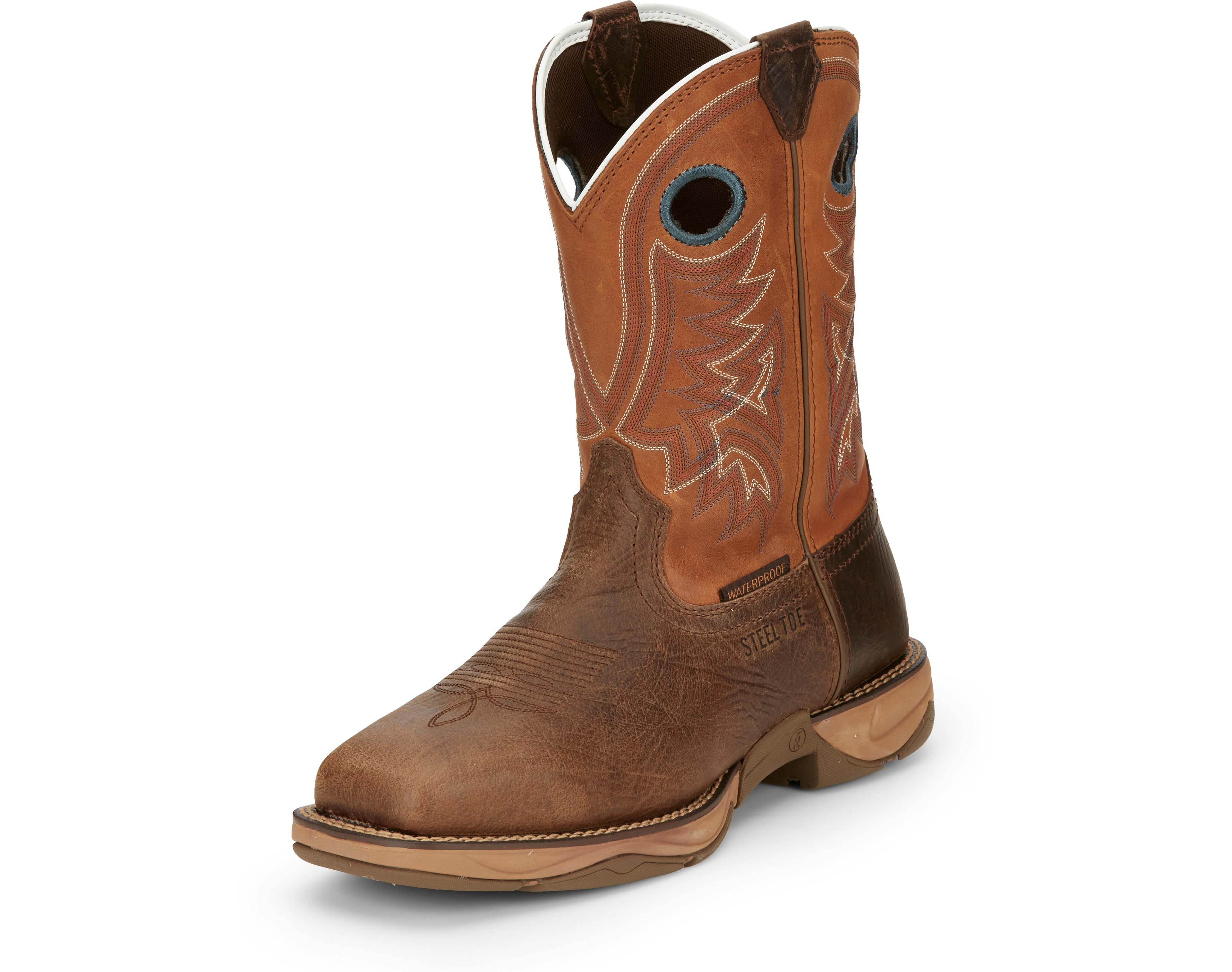 Tony Lama Men’s 11 Waterproof Wide Square Steel Toe Lopez Work Boots