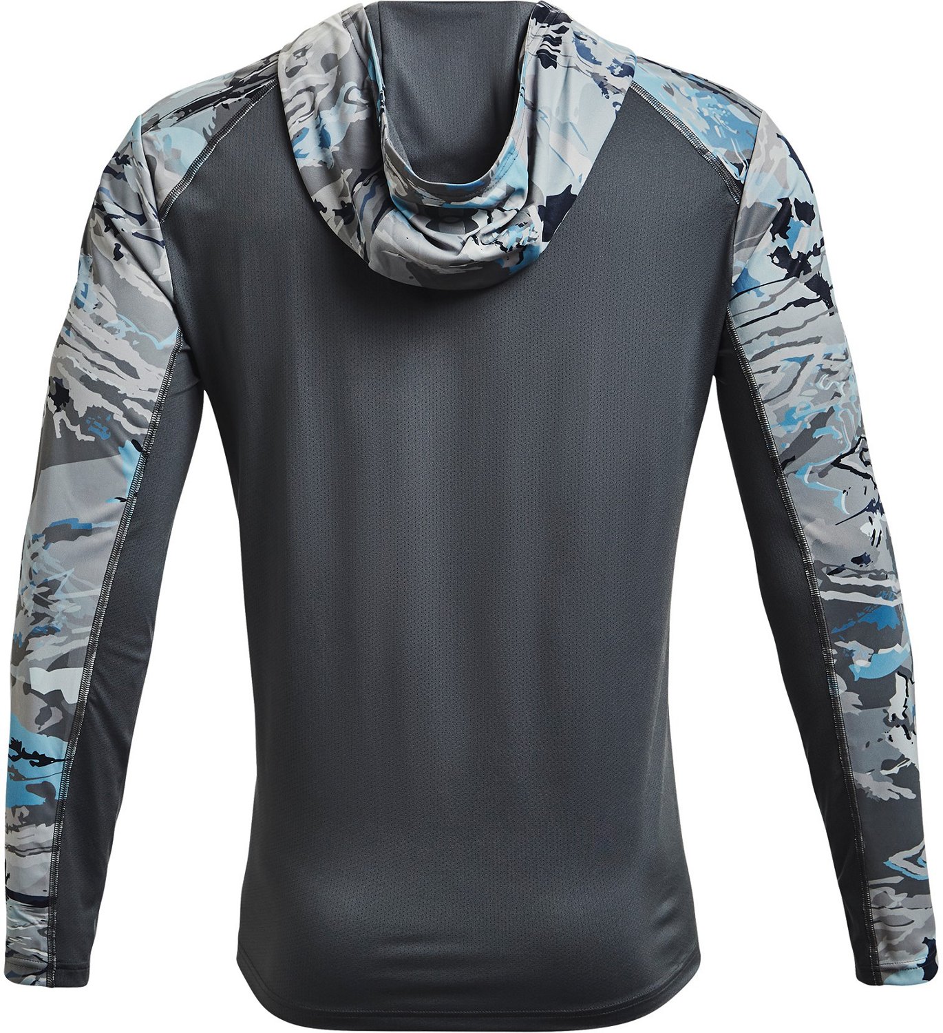 UNDER ARMOUR ISO-CHILL HUNT FISHING CAMO L/S SHIRT HOODIE SIZE L MEN NWT  $50.00 