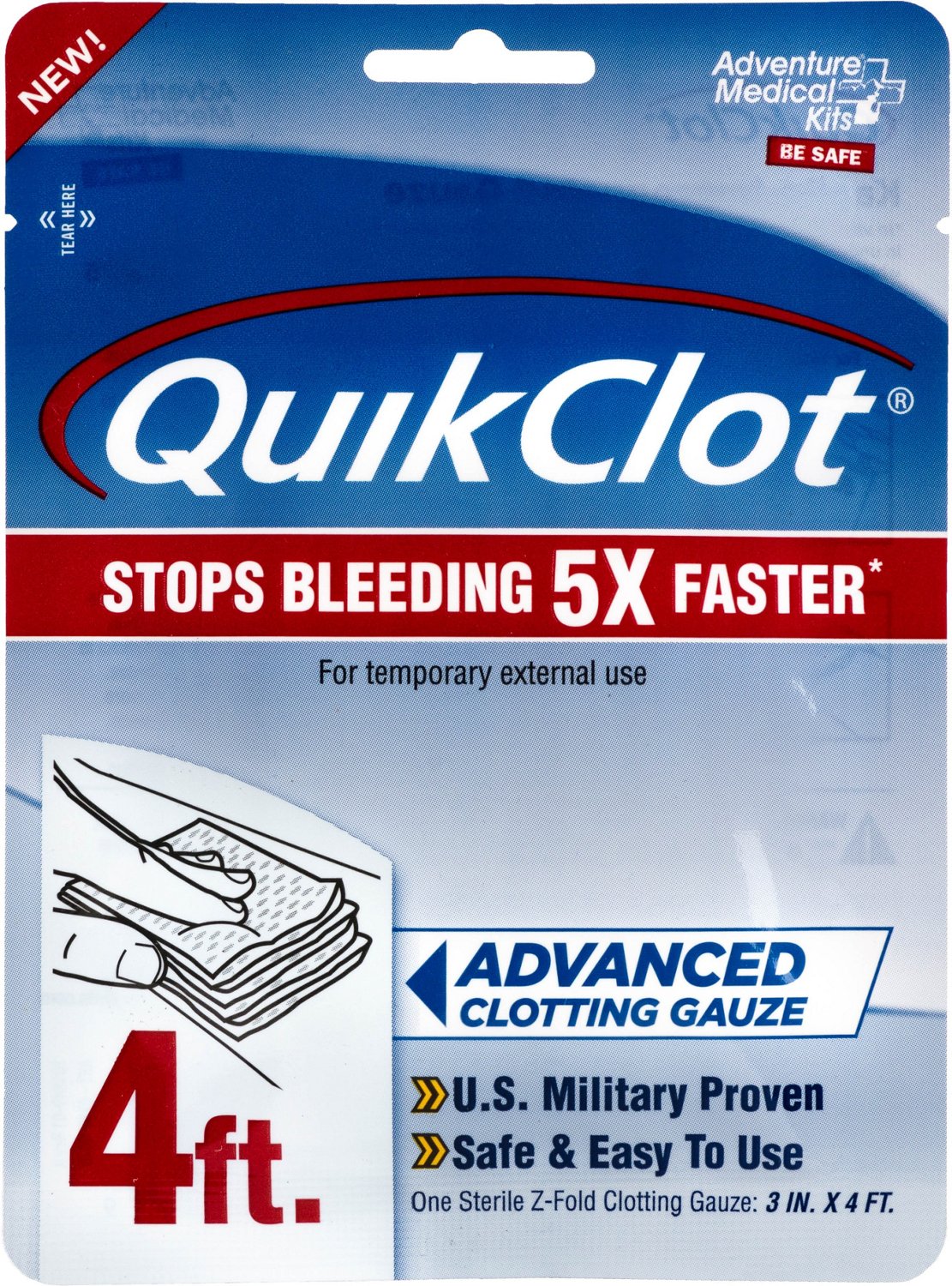 QuikClot 3 x 48 in Gauze 2-Pack                                                                                                  - view number 1