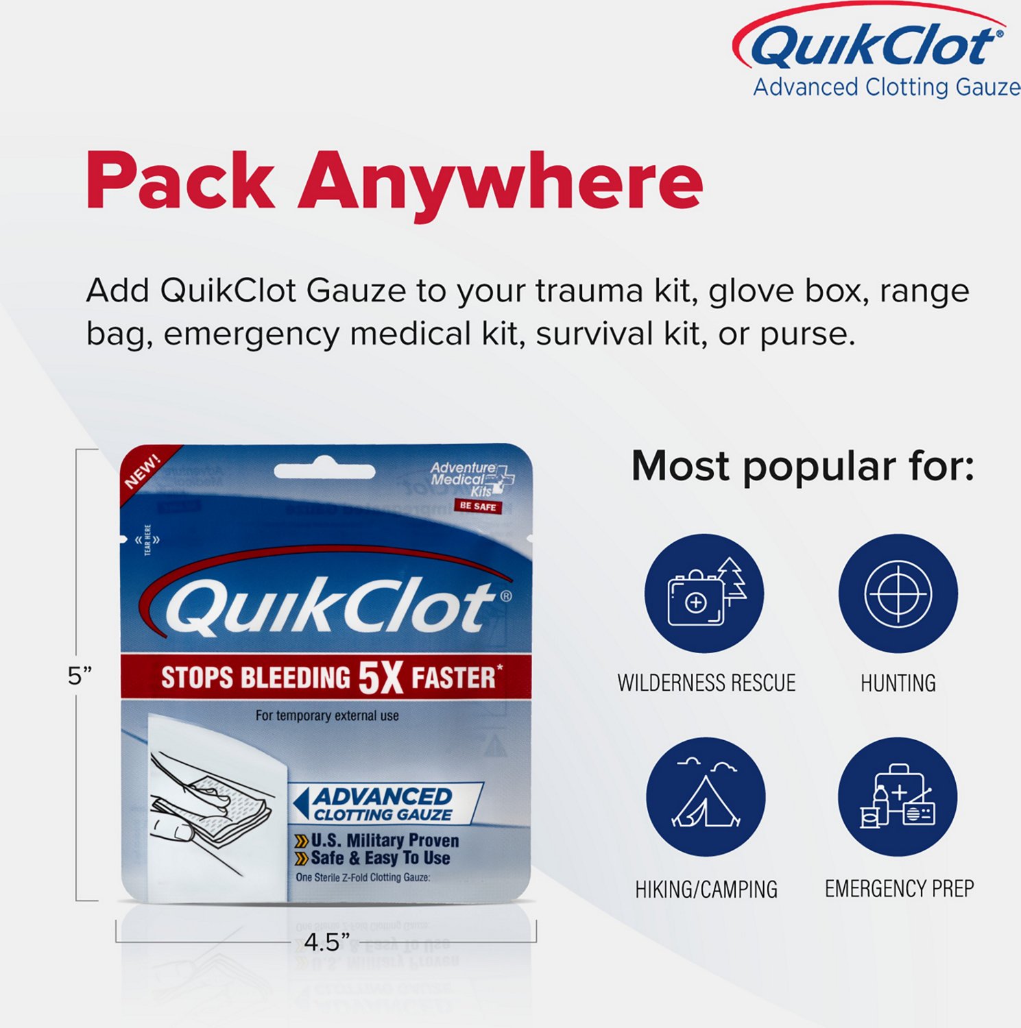 QuikClot 3 x 48 in Gauze 2-Pack                                                                                                  - view number 5