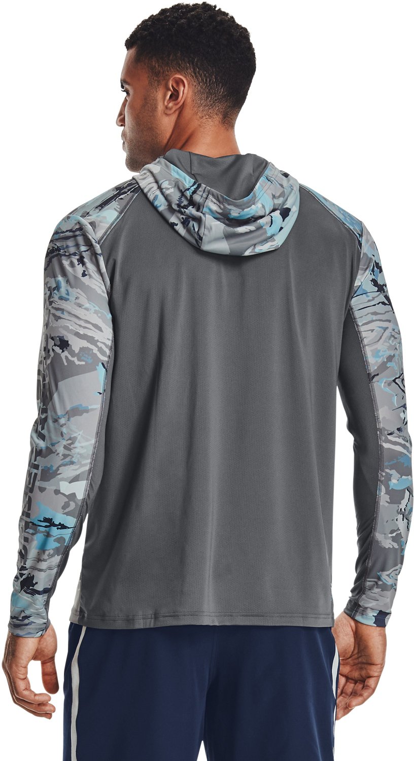 Under Armour Men's IsoChill Shore Break Camo Hoodie Academy
