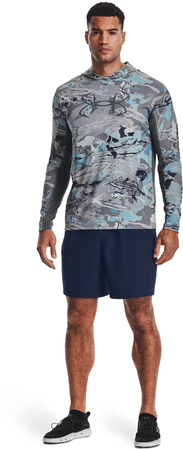 Under Armour Men's IsoChill Shore Break Camo Hoodie Academy