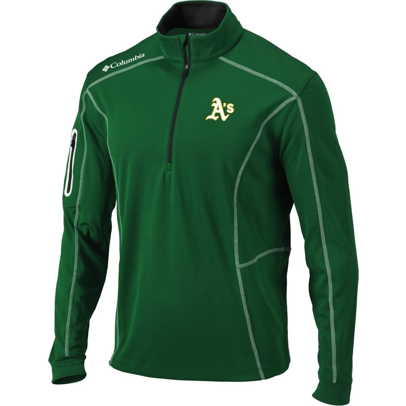 Columbia Sportswear Men's Oakland Athletics Shotgun 1/4 Zip Pullover