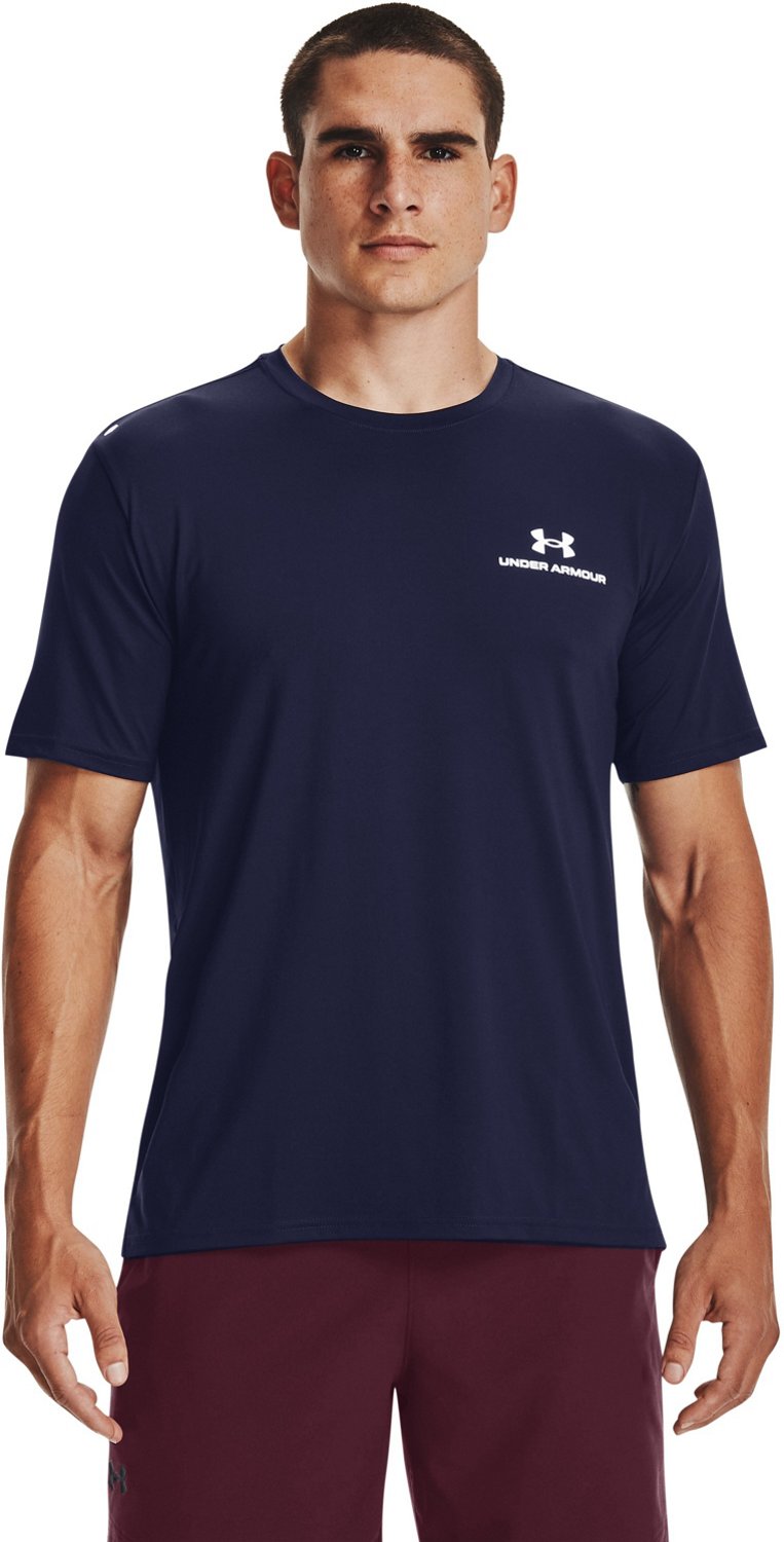 Under Armour Rush HeatGear Short Sleeve Mens Training Top - Blue – Start  Fitness