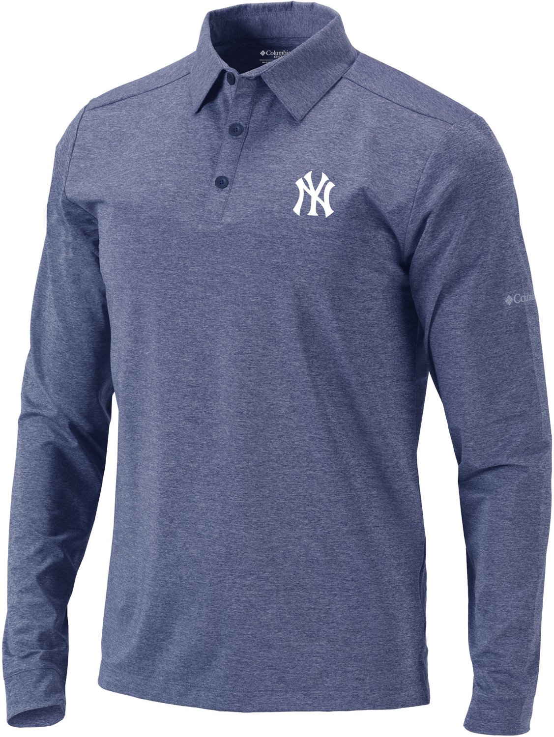 Columbia Sportswear Men's New York Yankees Pin High Long Sleeve Polo