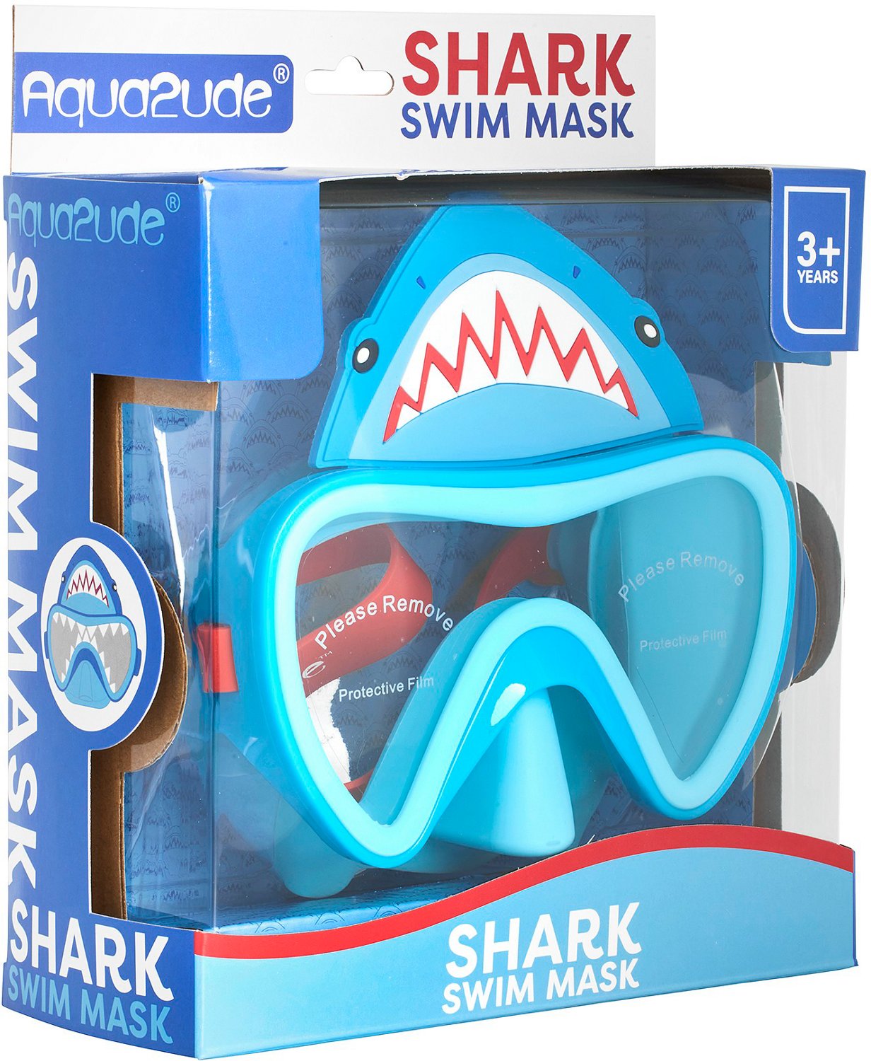 Aqua2ude Boys' Novelty Shark Swim Mask                                                                                           - view number 2