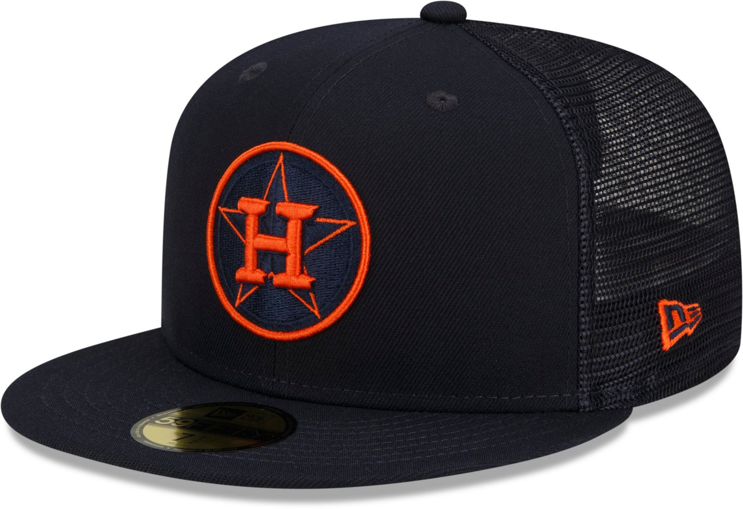 Men's Houston Astros New Era Black Team Logo 59FIFTY Fitted Hat