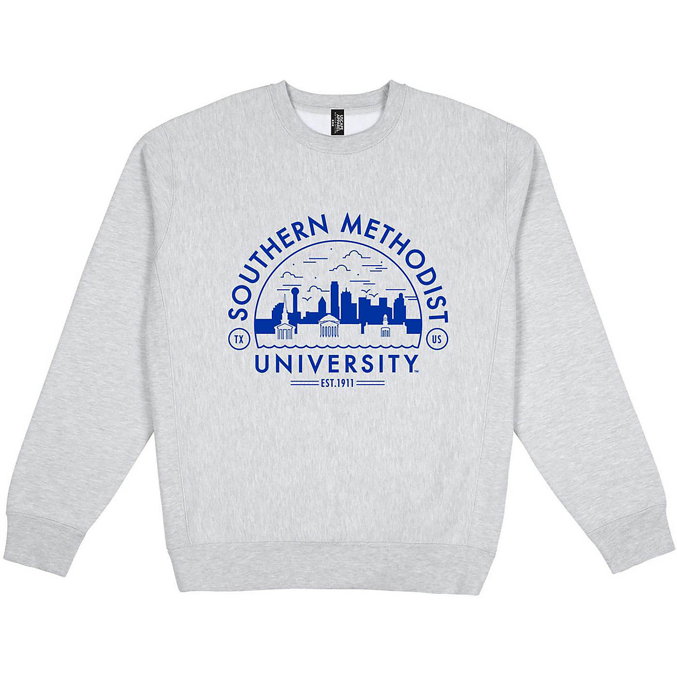 Uscape Apparel Men's Southern Methodist University Premium Heavyweight Fleece Crew Sweatshirt                                    - view number 1