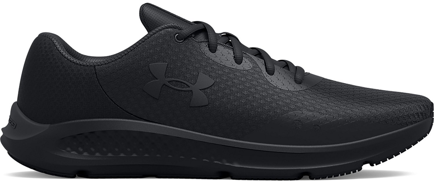 Mens Black Under Armour Charged Pursuit 3 Trainers