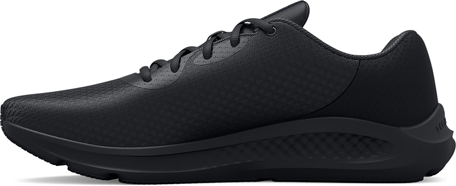 Under Armour Charged Pursuit 3 trainers in black and white