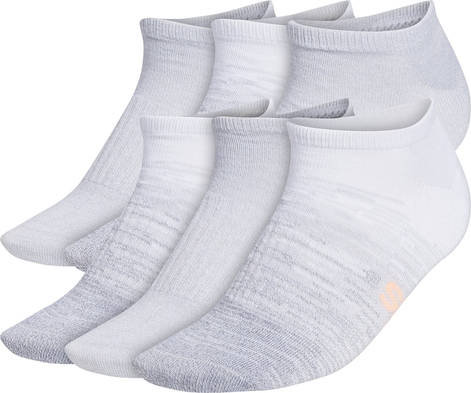 adidas Women's Superlite Badge of Sport II NoShow Socks 6Pack Academy