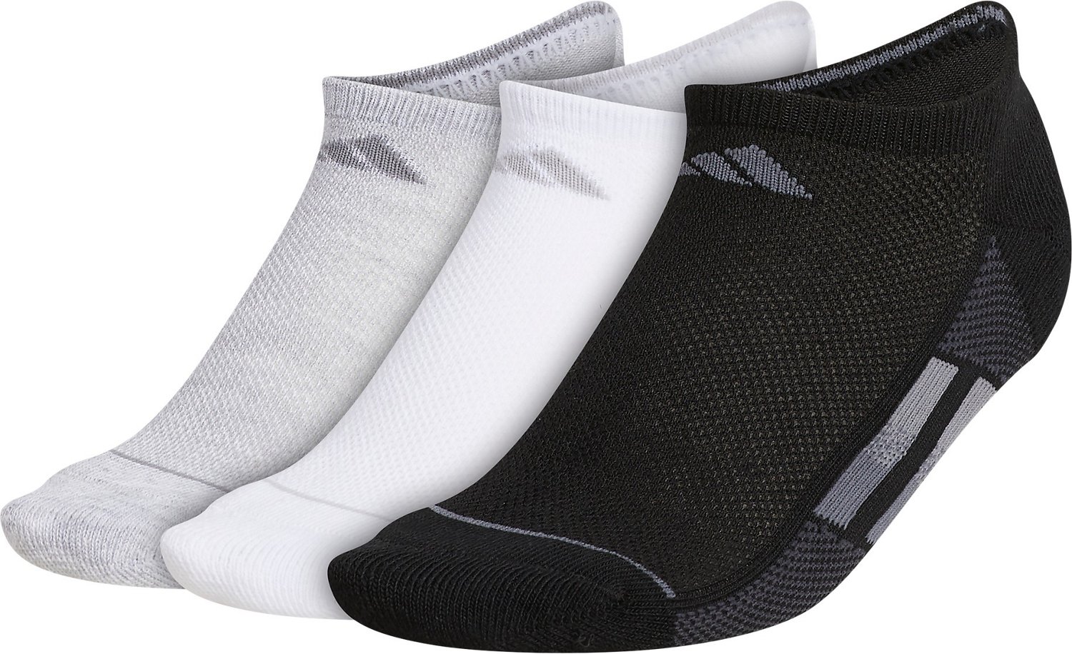 adidas Women's Superlite Stripe III No-Show Socks 3-Pack - view number 1