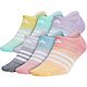 adidas Girls' Superlite Multi Space Dye No-Show Socks 6-Pack                                                                     - view number 1 image