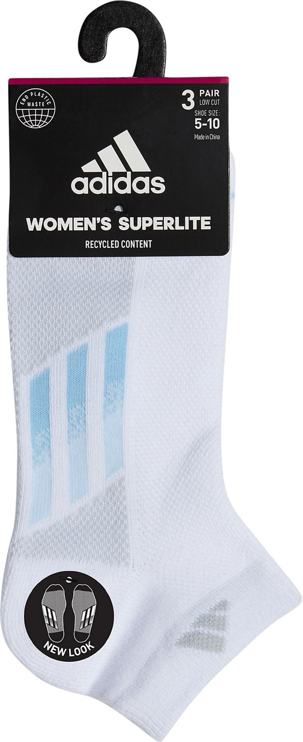 adidas Women's Superlite Stripe III Low Cut Socks 3-Pack - view number 3
