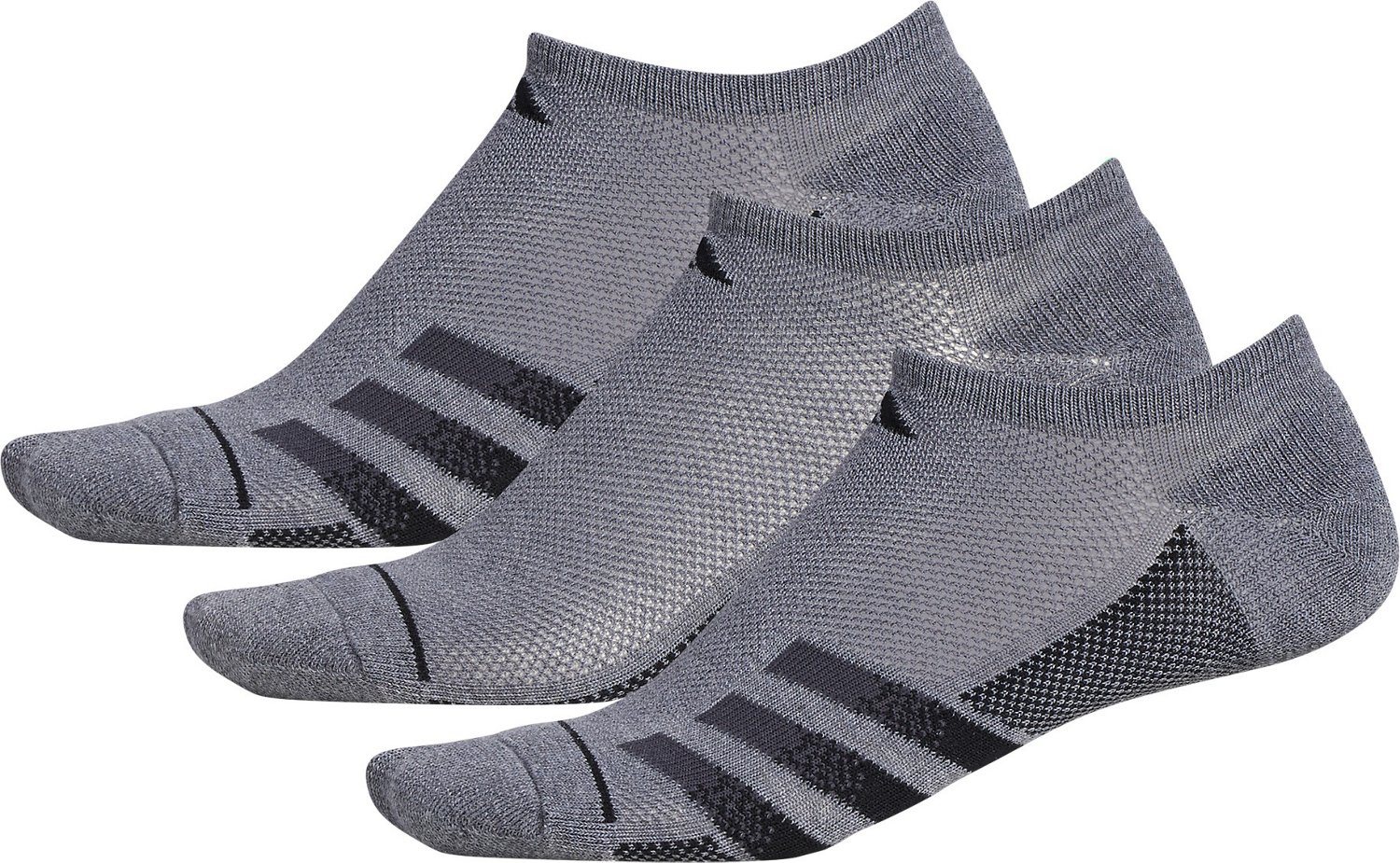 adidas Men's Superlite Stripe III No Show 3-Pack - view number 2