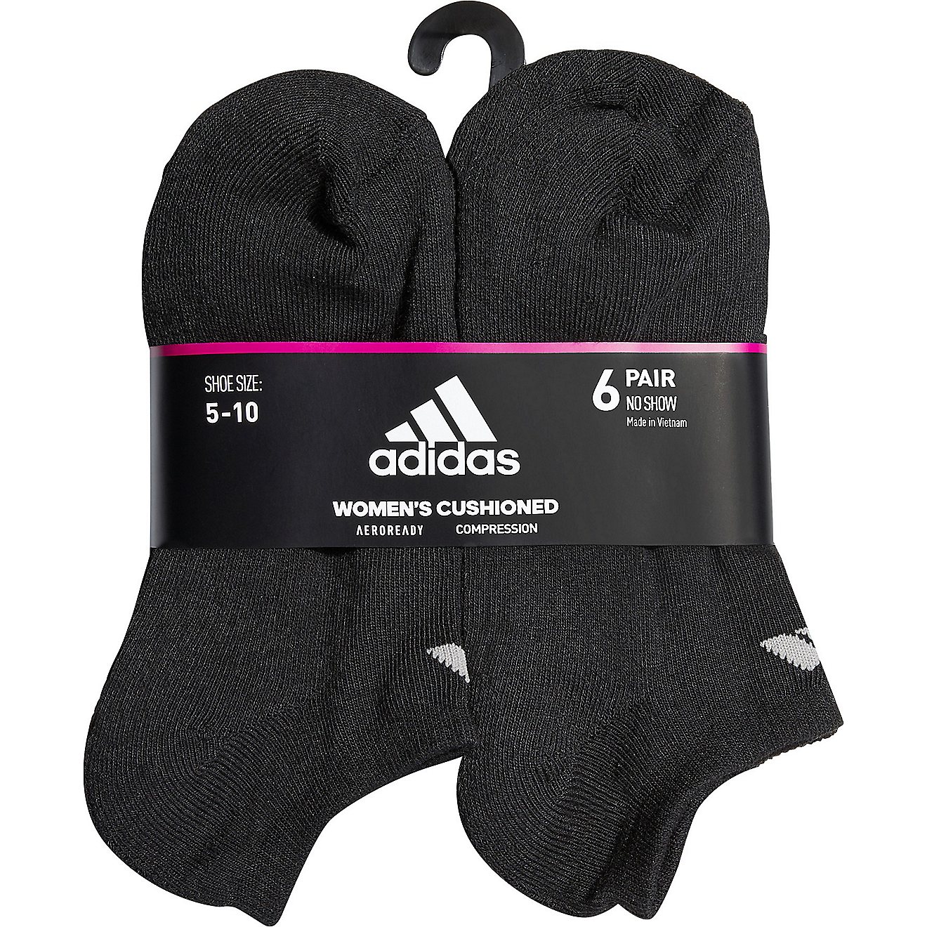 adidas Women's No-Show Socks 6 Pack                                                                                              - view number 3