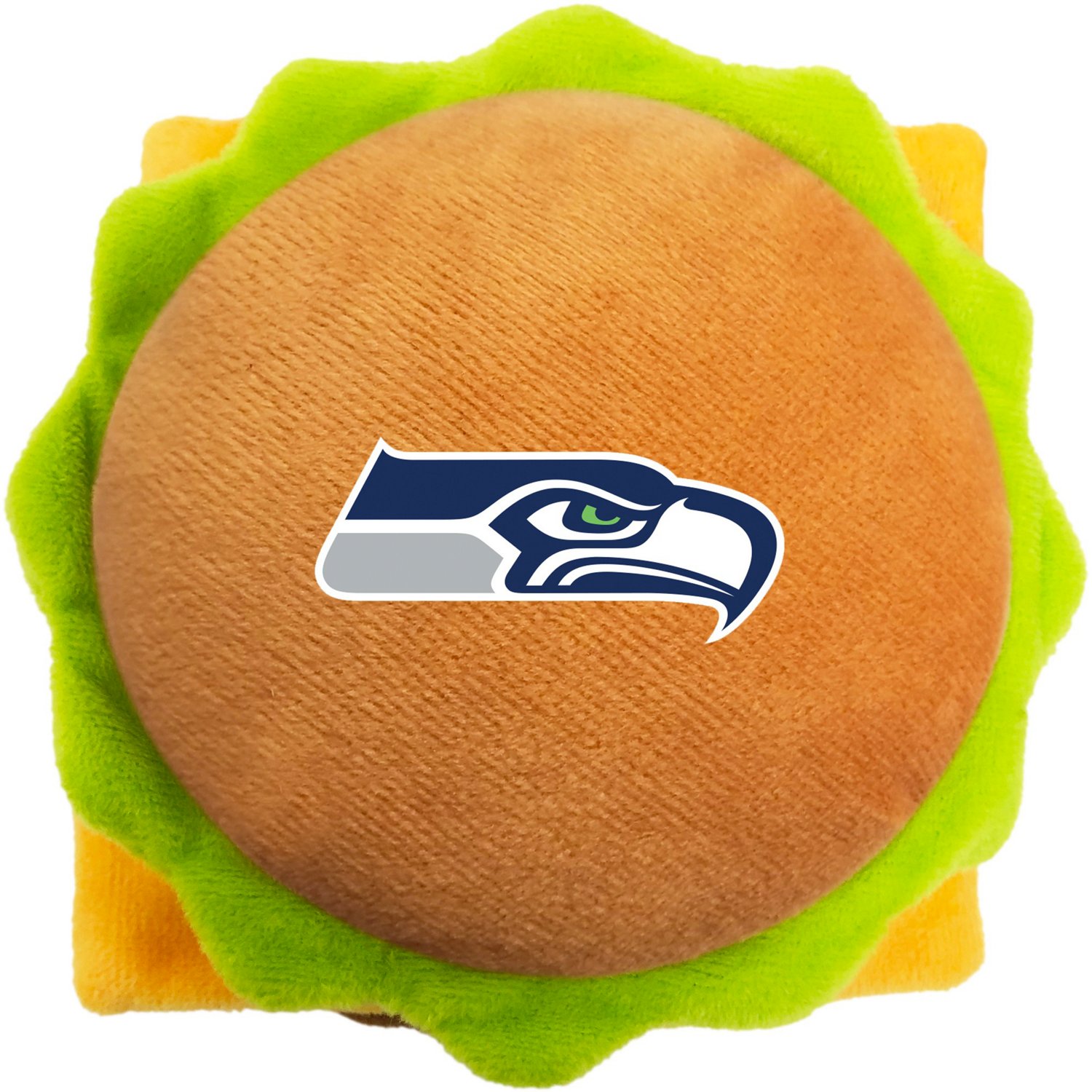 Pets First Seattle Seahawks Hamburger Dog Toy