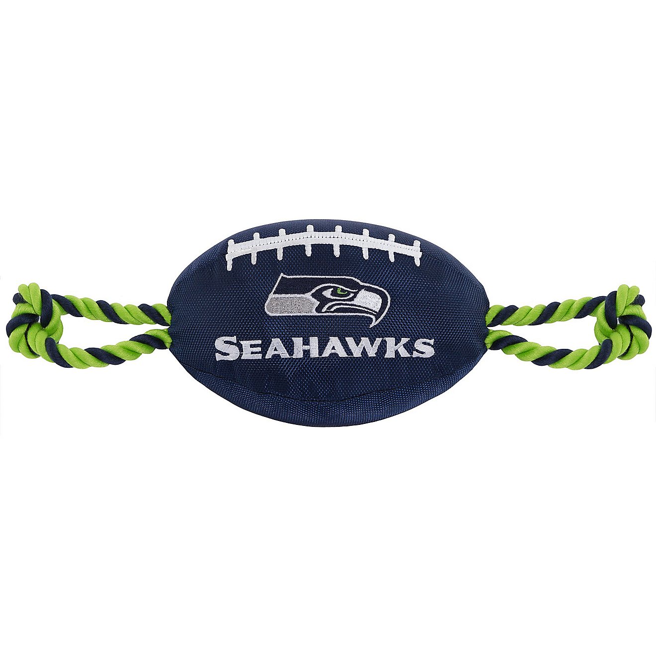 Pets First Seattle Seahawks Nylon Football Rope Dog Toy                                                                          - view number 1