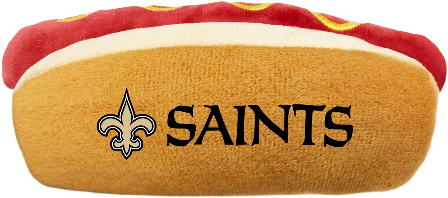 Pets First New Orleans Saints Hot Dog Toy Academy