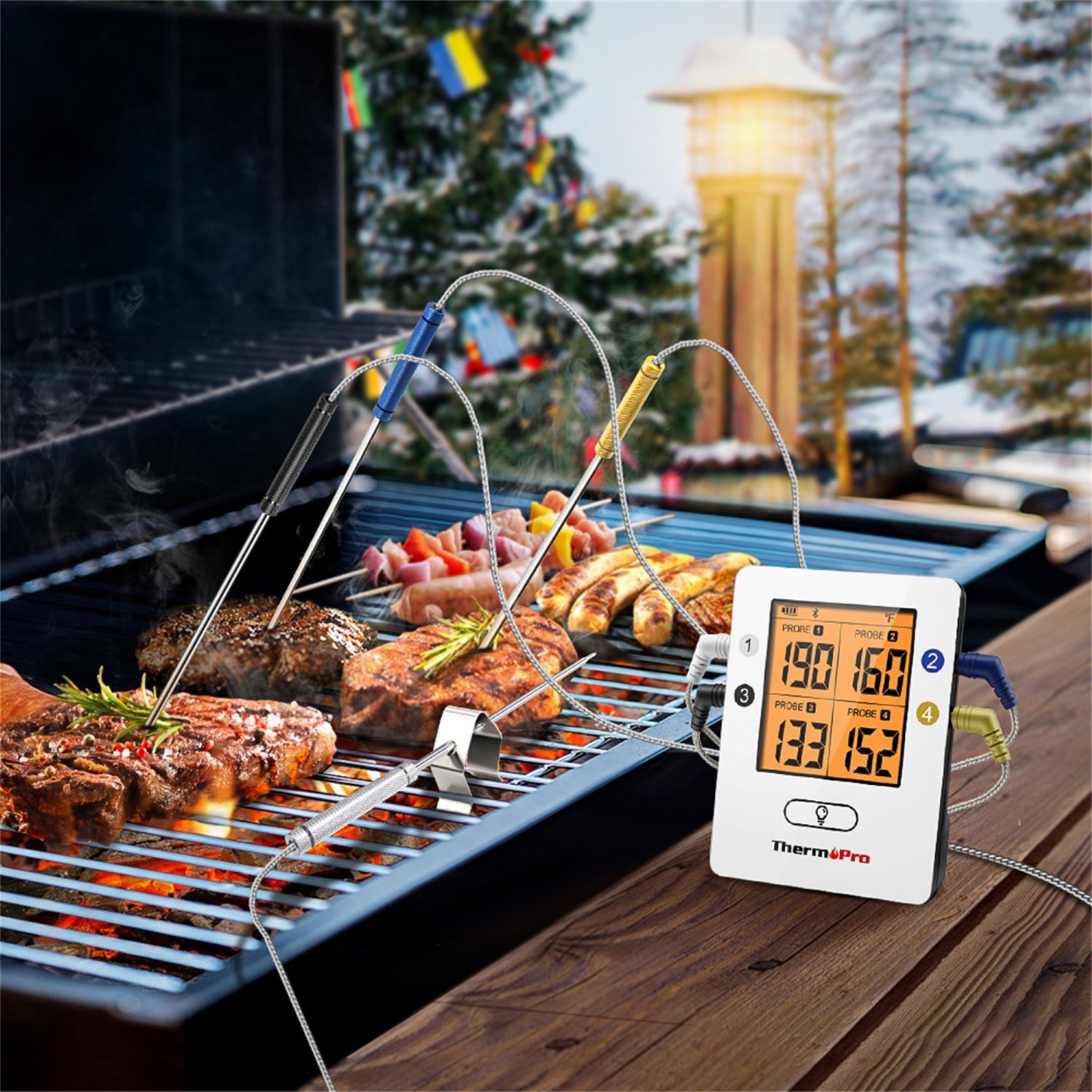 ThermoPro Wireless Meat Thermometer with 4 Probes