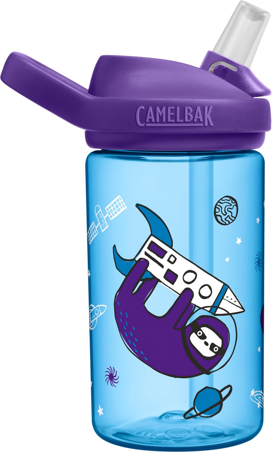 CamelBak Kids' eddy+ 14 oz Sloths in Space Water Bottle