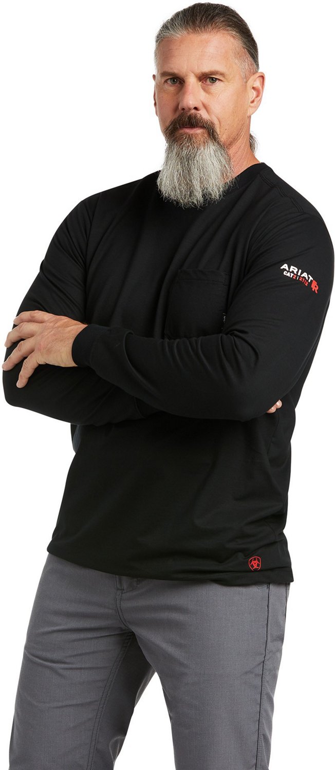 Ariat Men's FR Stretch Logo Long Sleeve T-shirt - view number 2