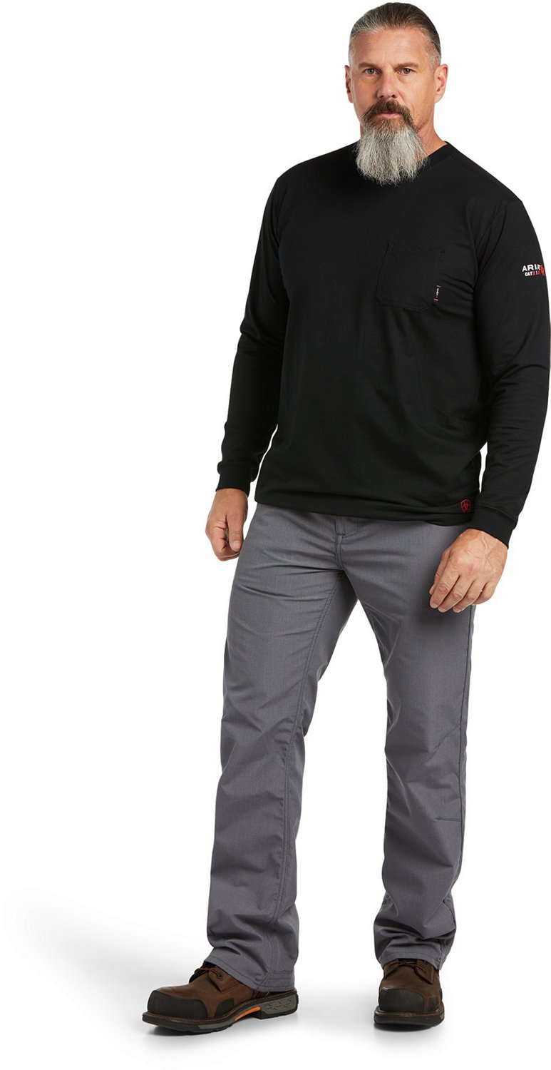 Ariat Men's FR Stretch Logo Long Sleeve T-shirt - view number 3