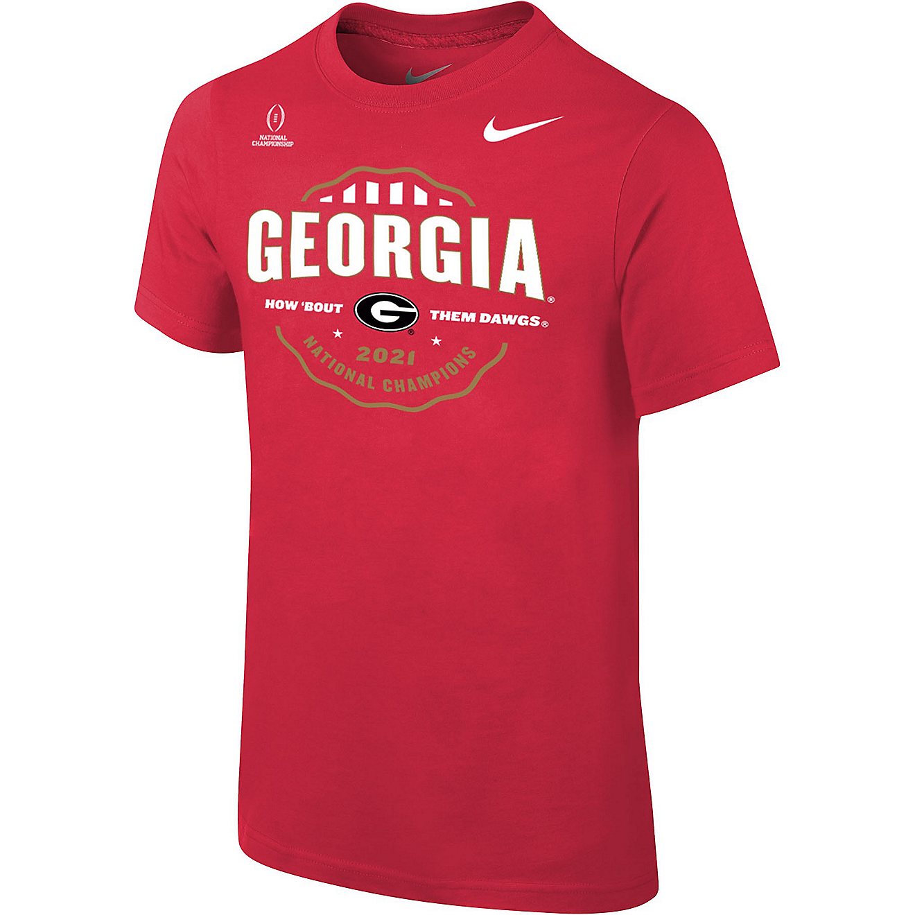 Nike Youth University of Georgia 2021 National Champs Celebration Short Sleeve T-shirt                                           - view number 1