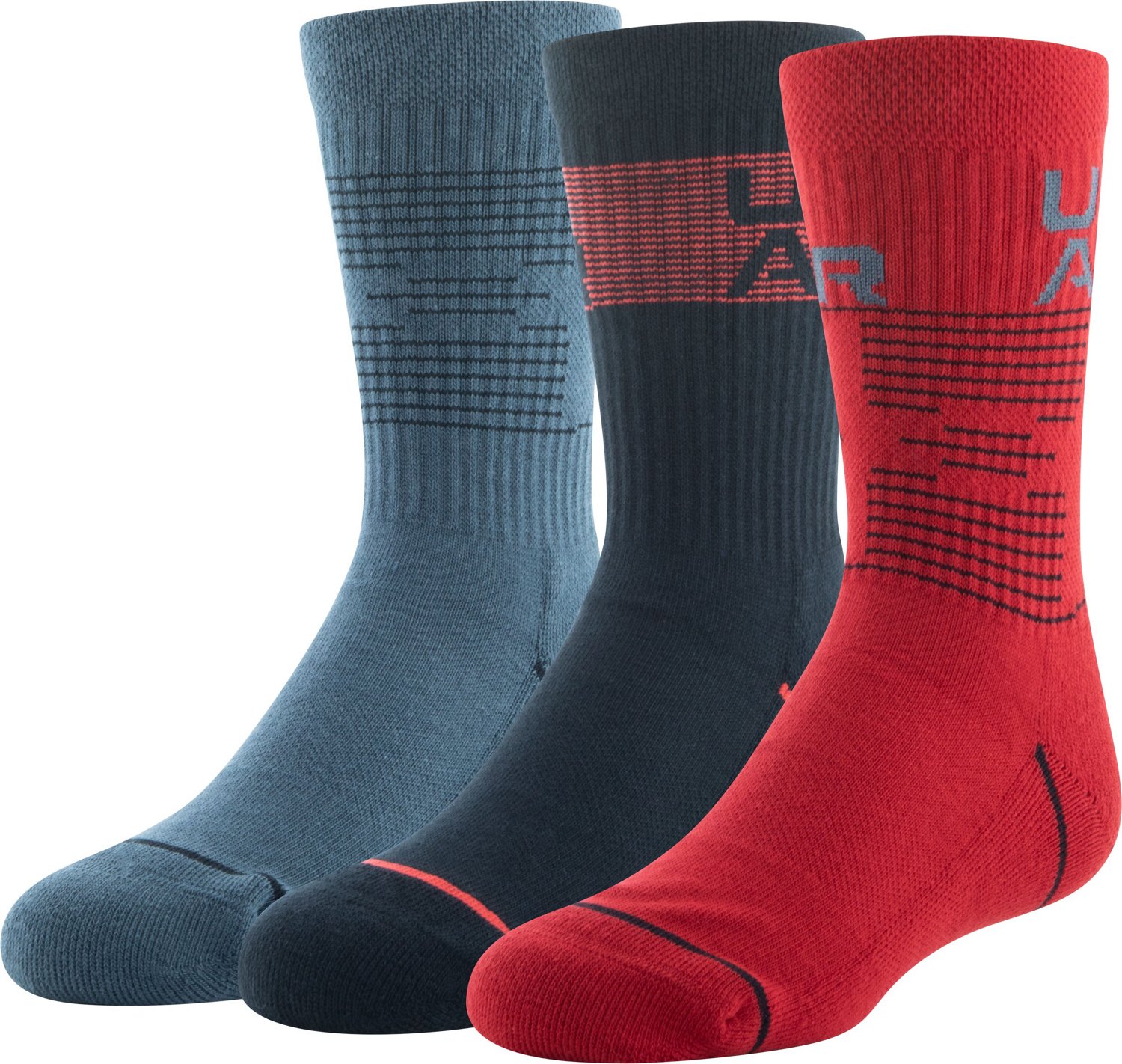 Under Armour Phenom Crew Socks 3 Pack                                                                                            - view number 1 selected