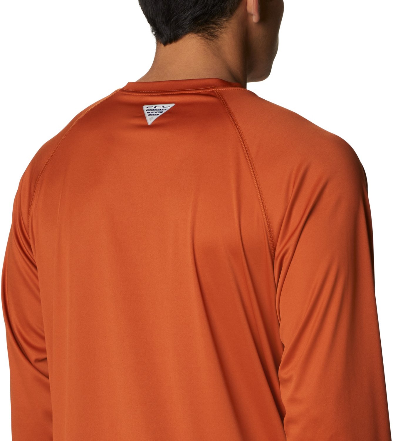 Columbia Sportswear Men's University of Texas PFG Terminal Tackle Big Long Sleeve T-shirt                                        - view number 5