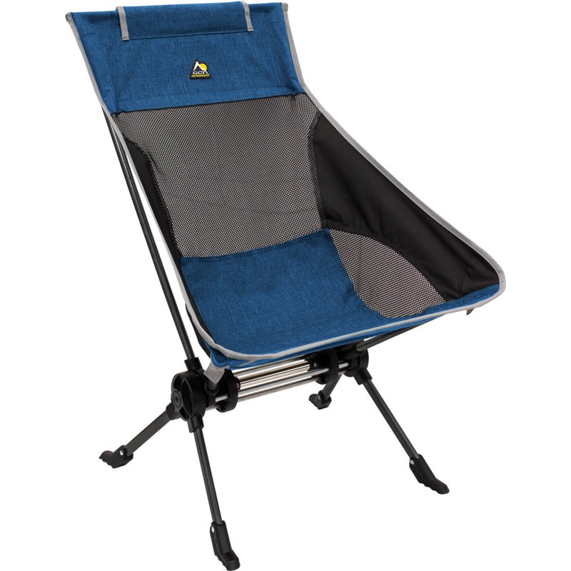 GCI Outdoor ComPack Rocker Foldable Rocking Camp Chair - Heathered Royal