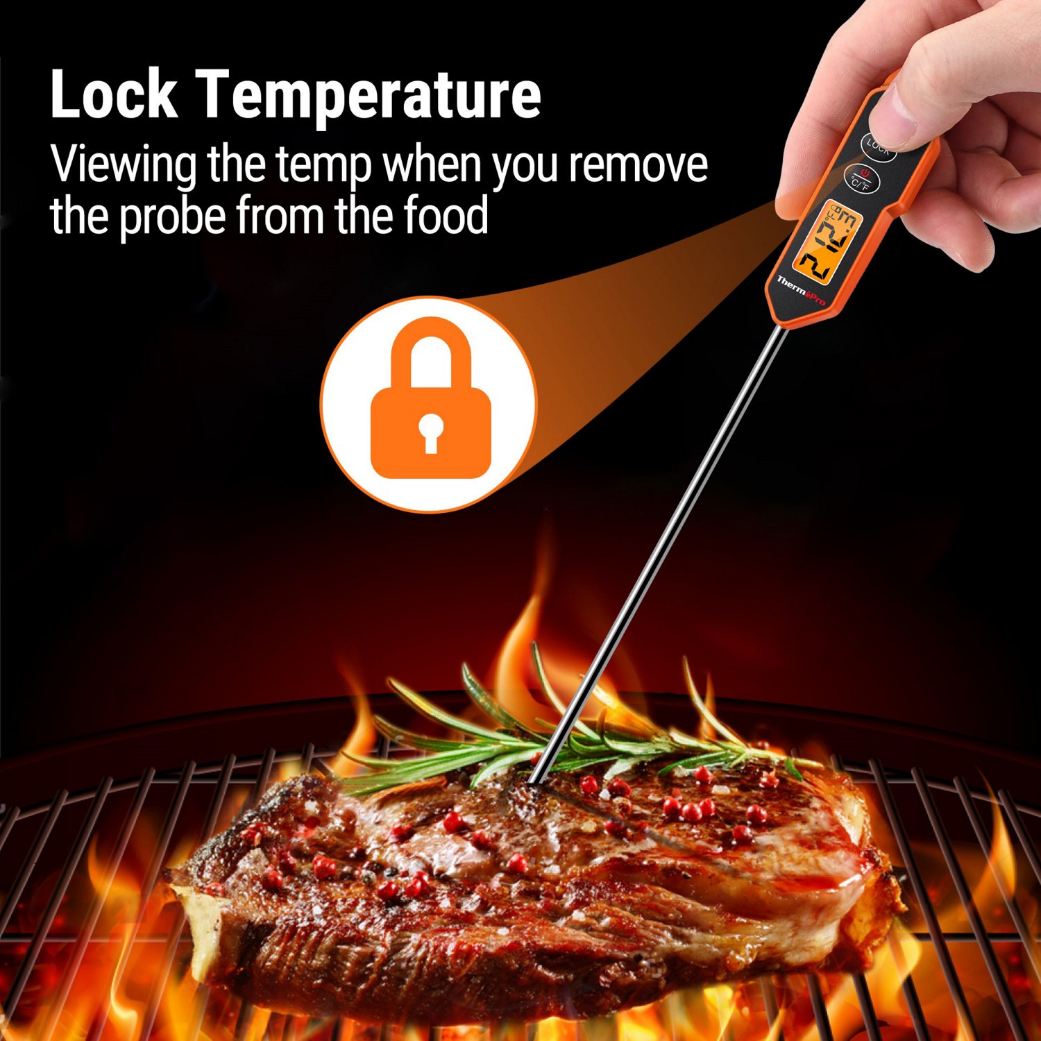 ThermoPro TP01H Digital Instant Read Meat Thermometer Academy