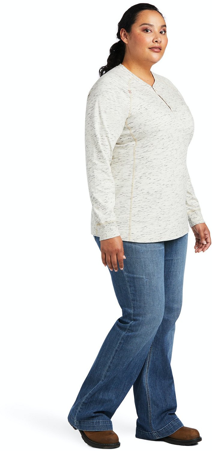 Ariat Women's Air Long Sleeve Henley Shirt                                                                                       - view number 3