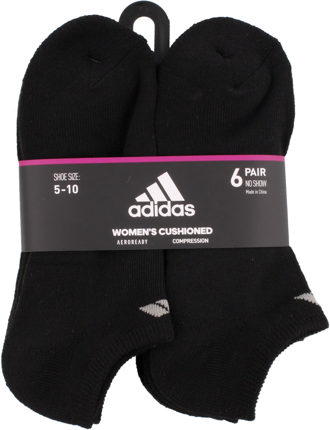 adidas Women s No Show Socks 6 Pack Academy