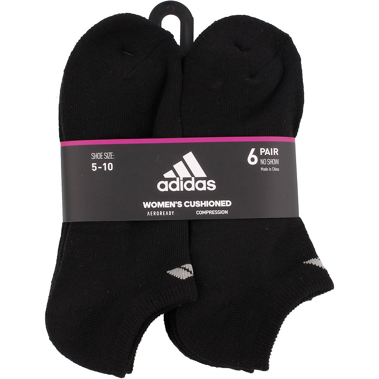 adidas Women's No-Show Socks 6 Pack                                                                                              - view number 6
