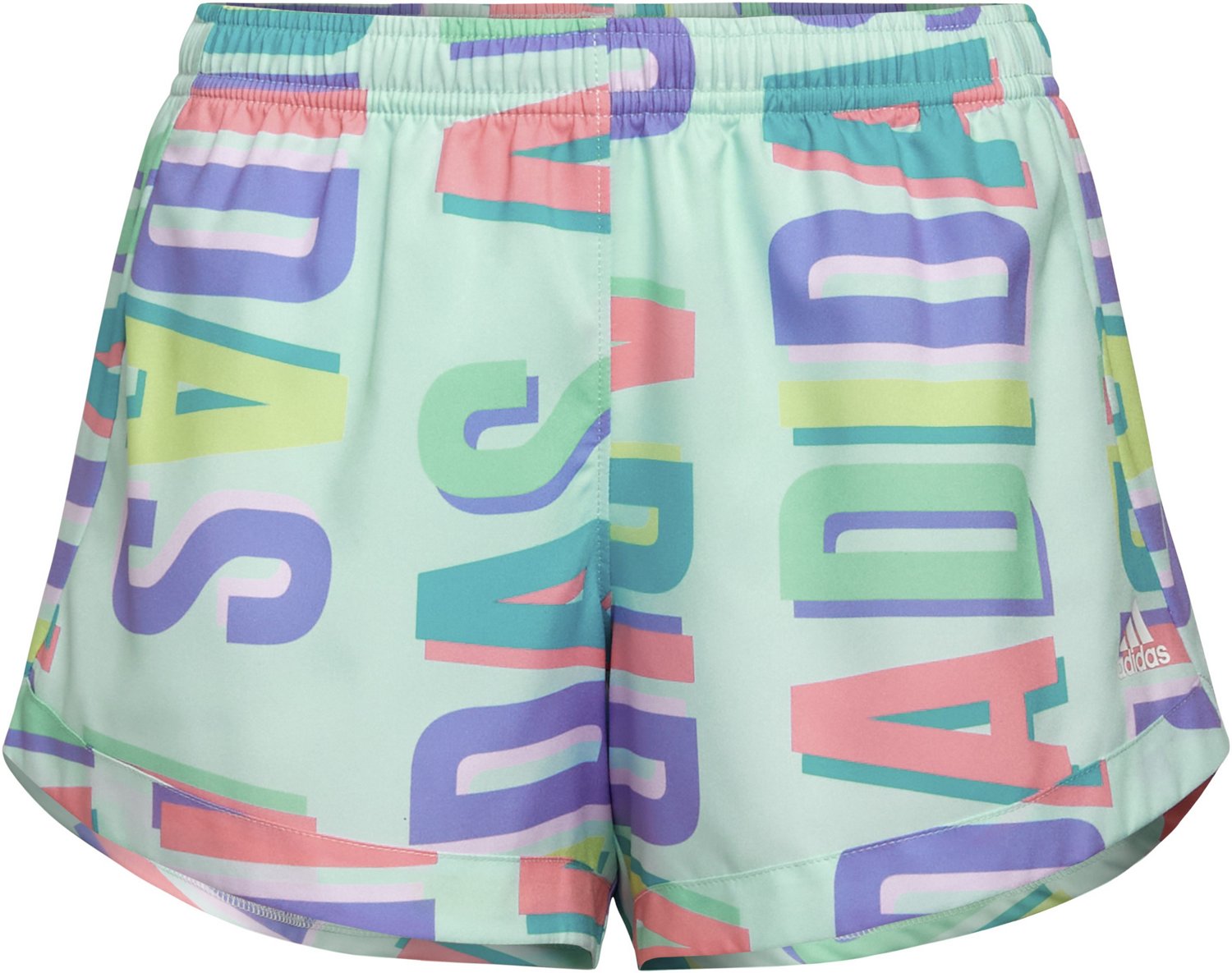 adidas Girls' Allover Print Woven Shorts - view number 5