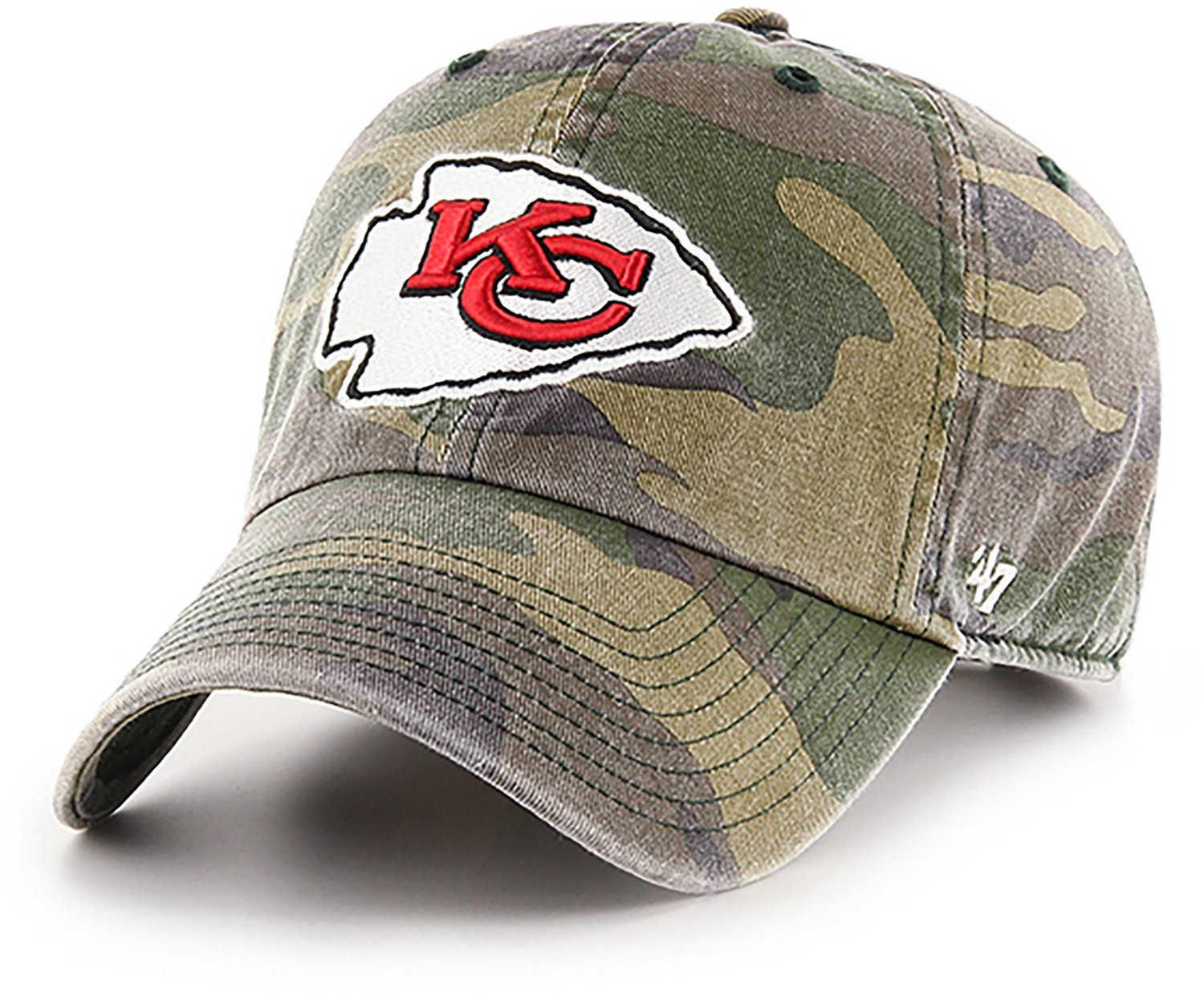 '47 Kansas City Chiefs Camo Clean Up Cap Academy