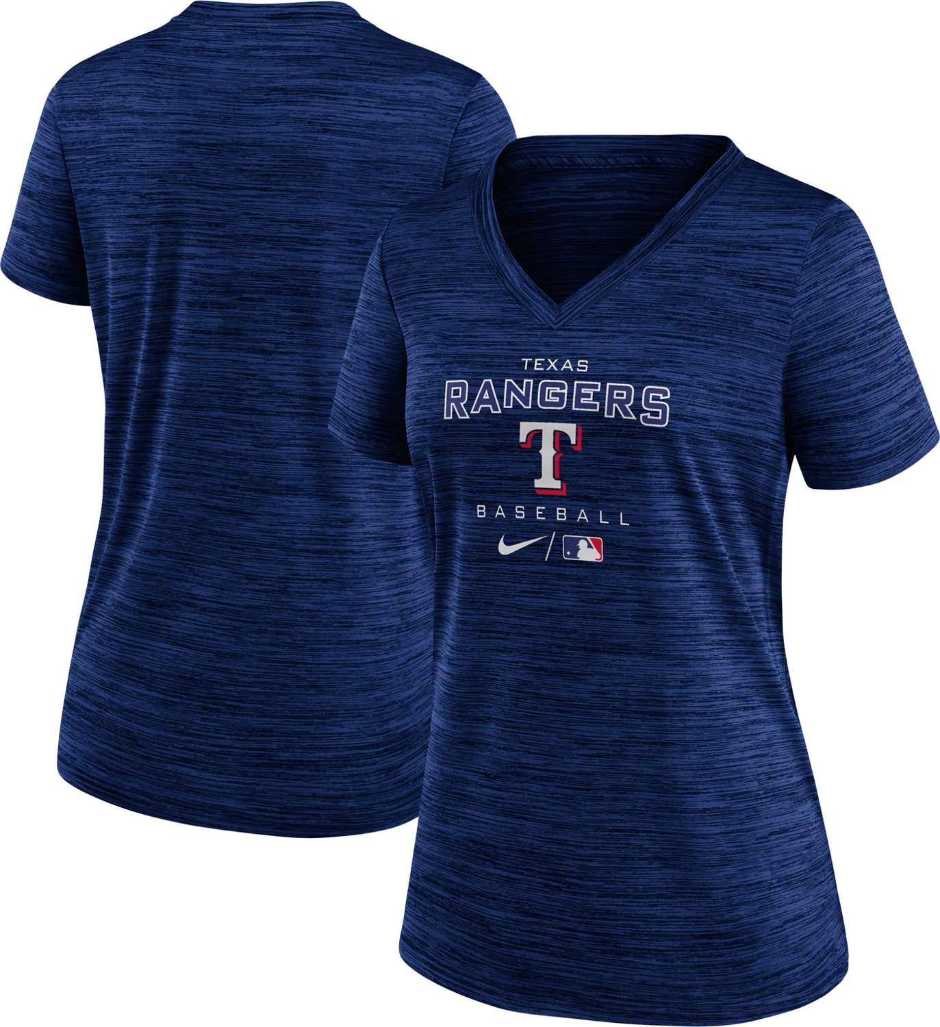 Nike Womens Texas Rangers Velocity Graphic T Shirt Academy 6172