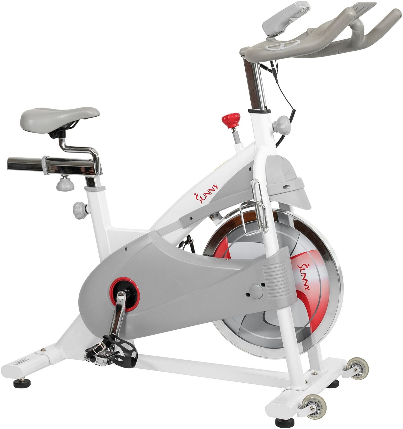 Sunny Health Fitness Magnetic Belt Drive Indoor Cycling Bike