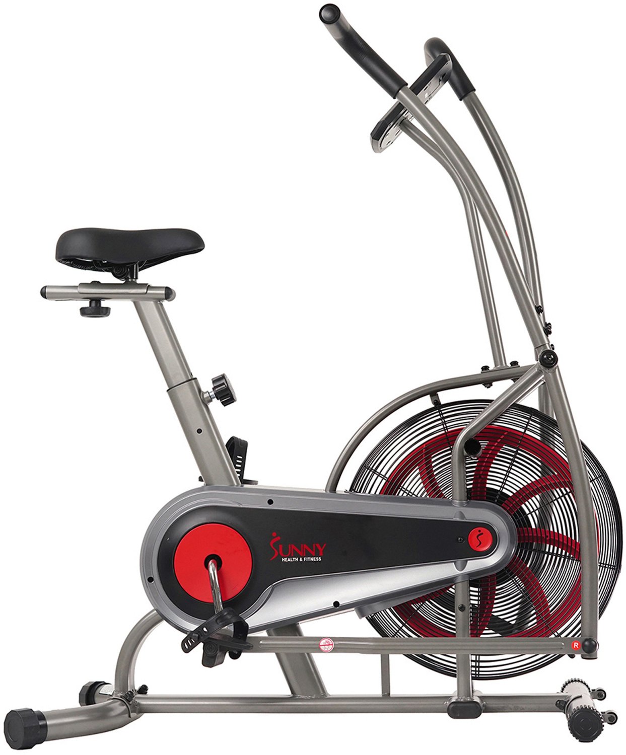 sunny health & fitness air resistance hybrid bike