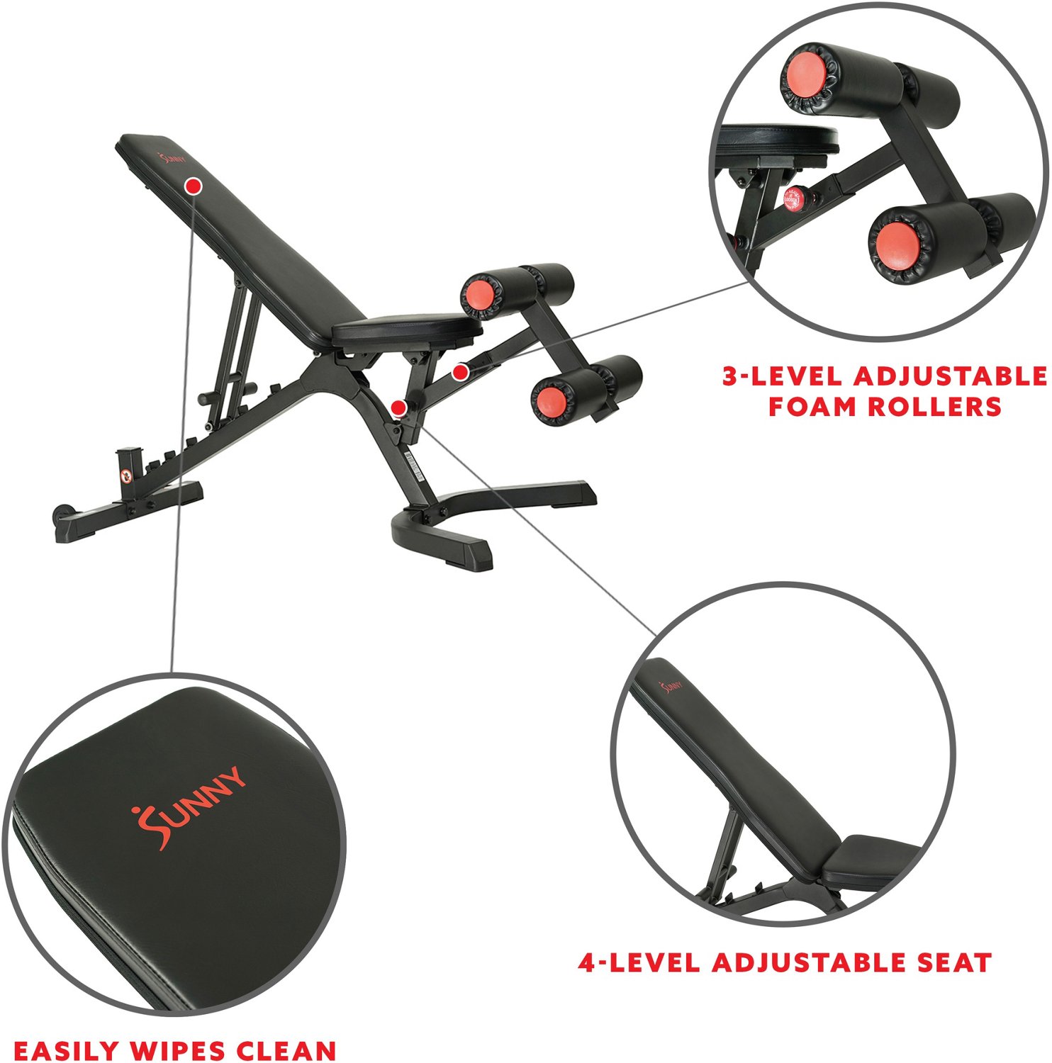 Sunny Health & Fitness Utility Weight Bench  - view number 3
