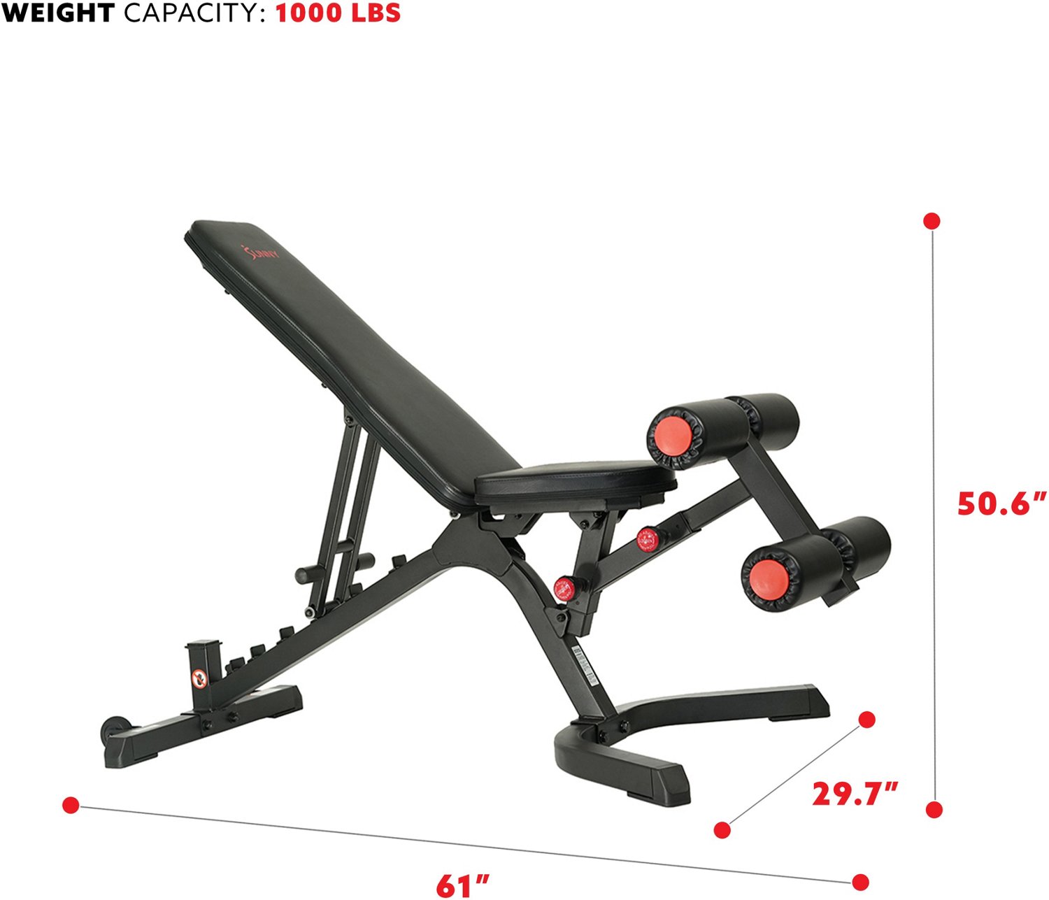 Sunny Health & Fitness Utility Weight Bench  - view number 4