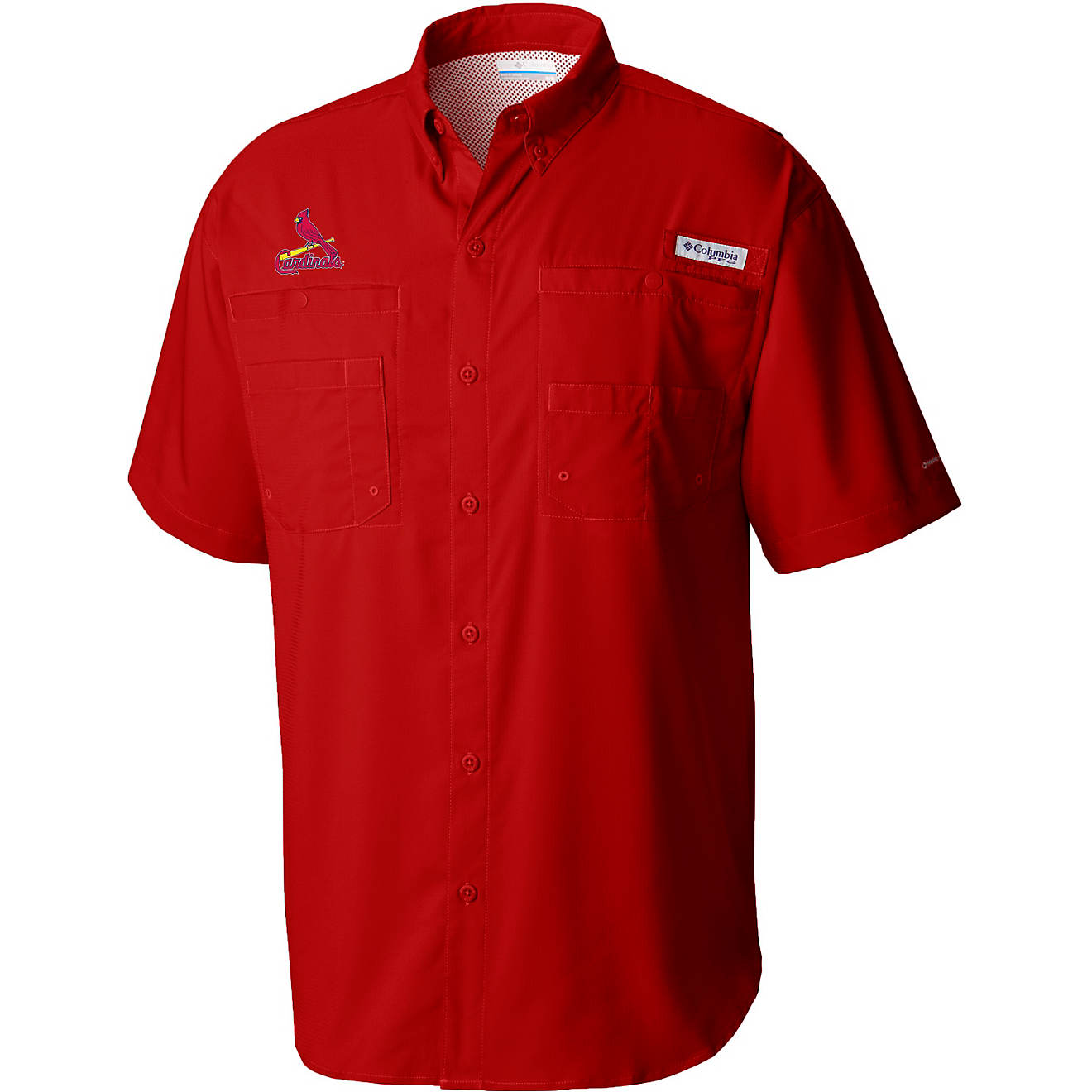 Columbia Sportswear Men's St. Louis Cardinals Tamiami Short Sleeve Shirt                                                         - view number 1