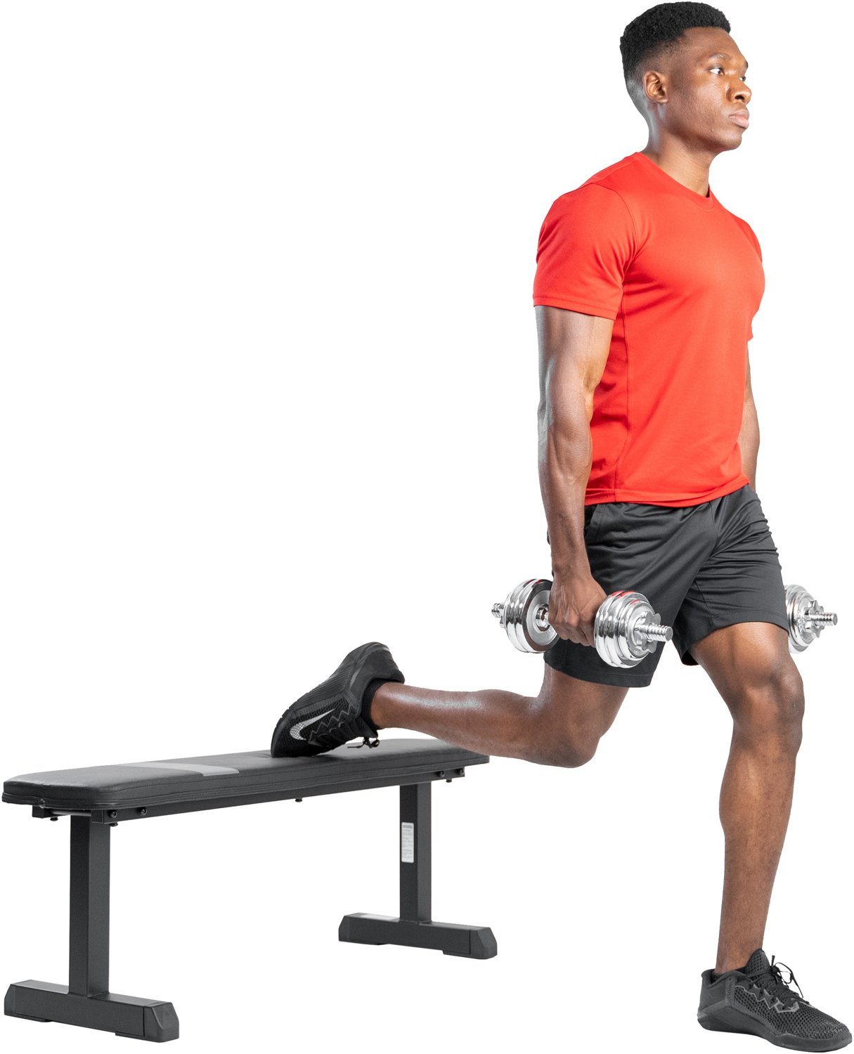 Sunny Health Fitness Flat Weight Bench Academy