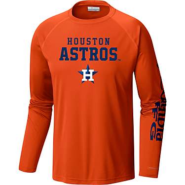 Columbia Sportswear Men's Houston Astros PFG Terminal Tackle Long Sleeve T-shirt                                                